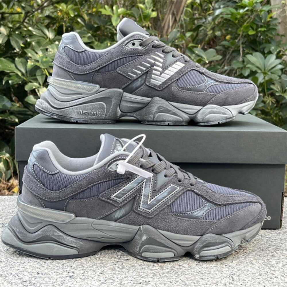 New Balance 9060 Dark Gray Retro Men's Top Sneakers